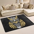 thumbnail image 2 of SKYSONIC Abstract Owl in Ethnic Style Area Rug Carpet for Living Room Bedroom 24"x36" Light Weight Polyester Fabric, 2 of 6