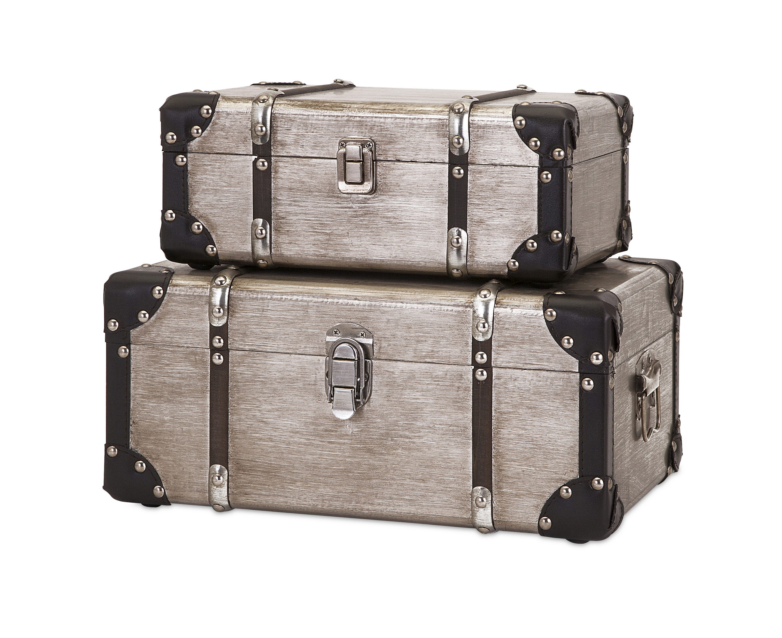 Baker Aluminum Clad Suitcases Set of 2