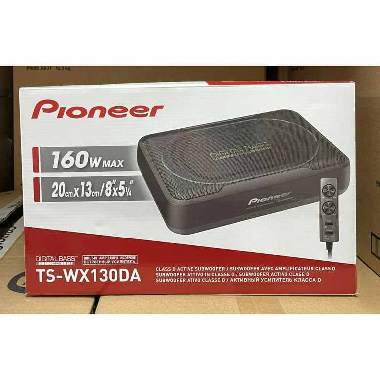 Pioneer TS-WX130DA Compact 8 x 5.25 Inch160-Watt Active Subwoofer with  Built-in Amplifier - Black