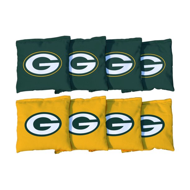 Green Bay Packers Replacement Corn Filled Cornhole Bag Set Walmart Com Walmart Com