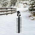 thumbnail image 4 of POINTERTECK 24” Snow Measuring Stake Iron Anti-Rust Snow Gauge Decorative and Cute Snow Thickness Measuring Ruler Metal Garden Snowfall Gauge Stick Yard, 4 of 8