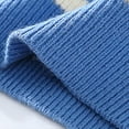 thumbnail image 5 of YLSDY Men's Striped Knit Sweater Half Zip Long Sleeve Pullover Tops Striped Half Turtle Neck Knitted Sweater Blue M, 5 of 6