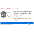 thumbnail image 2 of Water Pump - Compatible with 2004 - 2007 Ford F-550 Super Duty 6.0L V8 2005 2006, 2 of 2