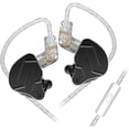 thumbnail image 1 of wonima11 KZ ZSN PRO X Wired Earbuds in Ear Monitor Earphones, Hybrid Dynamic Driver Balanced Armature IEM Earbuds, Dual Driver 1DD 1BA Deep Bass Stereo Sound Ergonomic Headphones Monitor, 1 of 1