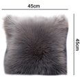 thumbnail image 5 of Descuento Fundas de cojín decorativas suaves 45x45cm, Funda de cojín decorativa para cabello largo, Piel sintética decorativa, Funda de cojín de sofá, Cojín de piel sintética JAMW Sencillez, 5 of 5