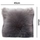 thumbnail image 5 of Descuento Fundas de cojín decorativas suaves 45x45cm, Funda de cojín decorativa para cabello largo, Piel sintética decorativa, Funda de cojín de sofá, Cojín de piel sintética JAMW Sencillez, 5 of 5