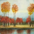 thumbnail image 3 of Marcon, Michael 15x15 Black Modern Framed Museum Art Print Titled - Autumn Reds I, 3 of 5