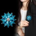 thumbnail image 2 of Snowflake Crystal Brooch Pin for Women Multi-Layered Cubic Zirconia Flower Lapel Pin Corsage Badge for Clothing Dress Suit Decoration Fashion Jewelry, 2 of 9