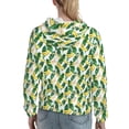 thumbnail image 7 of Honeii Banana Tree Leaves Pattern Womens Oversized Hoodies Long Sleeve Sweatshirts Pullover Fall Outfits with Pocket-Large, 7 of 7