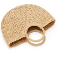 thumbnail image 3 of LHSHID Womens Large Straw Beach Tote Bag Hobo Summer Handwoven Bags Purse wth Pom Poms, 3 of 5