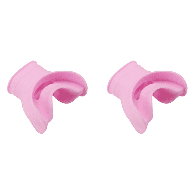 2X Embouts en Silicone pour Plongée sous-Marine, Régulateur de Snorkeling, Accessoires de Respiration sous-Marine Colorés, Rose