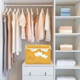 thumbnail image 4 of Yayeee Collapsible Cube Storage Bin with Lid Fabric Closet Decorative Basket with Handles, White Flowers, 4 of 7