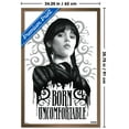 thumbnail image 3 of Wednesday: Season 2 (2025) - Wednesday Born Uncomfortable Wall Poster, 22.375" x 34" Framed, 3 of 5