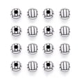 thumbnail image 4 of BLESIYA 6x50 Pieces Volleyball Design Round Acrylic Loose Large Hole Beads for Beading 6 Pcs, 4 of 8