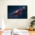 thumbnail image 3 of Elephant Stock Stars In Milky Way Wall Art - Horizontal Canvas Wall Art - Living Room Wall Decor - Astronomy & Space Canvas - Blue And Orange Decor - 12" x 8", 3 of 8