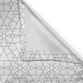 thumbnail image 4 of Ambesonne Geometric Window Valance, Abstract Concave Shapes, 54" X 18", Charcoal Grey and White, 4 of 5