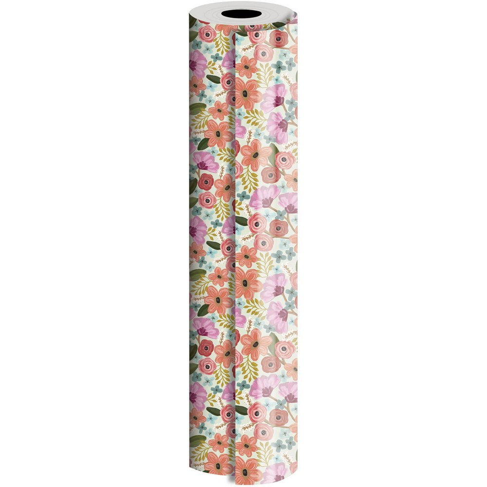JAM Industrial Bulk Wrapping Paper, 1/Pack, Gypsy Floral Gift Wrap, 834