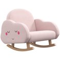 thumbnail image 2 of Qaba Rocker Armchair for Nursery Playroom Preschool for 1.5-5 Years, Pink, 2 of 9