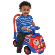 Kiddieland Unisex Kid Push & Pedal Ride-On, Plastic Multi-color, 19.50x9.85x18.25 Inches, 5.1 lbs
