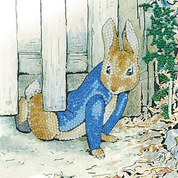 Crystal Art - CA Card - Peter Rabbit Under the Fence