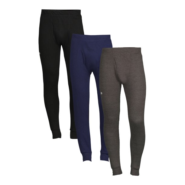 Starter Men's Waffle Thermal Pants, 3Pack