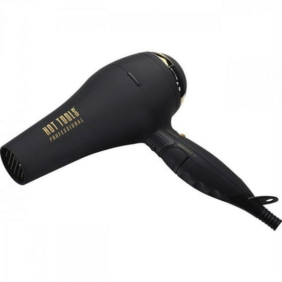 Hot Tools BLACK GOLD Turbo Ionic Hair Dryer with All NEW Variable Ion Settings and Cool Shot Button