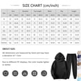 thumbnail image 3 of Fabrcox M-5XL Mens 2 Piece Sweatsuits Fleece Lined Hoodie and Sweatpants Set for Men Causal Athletic Gym Sweatshirt Joggers Mens Track Suit XXXL, 3 of 7