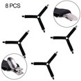 thumbnail image 1 of 8 Uds sujetadores de sábanas YONGSHENG pinza de tirantes elásticos triangulares ajustables, 1 of 5
