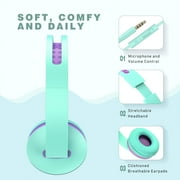 Kids Headphones for School, Seenda Lightweight Foldable On-Ear Headphones with Microphone