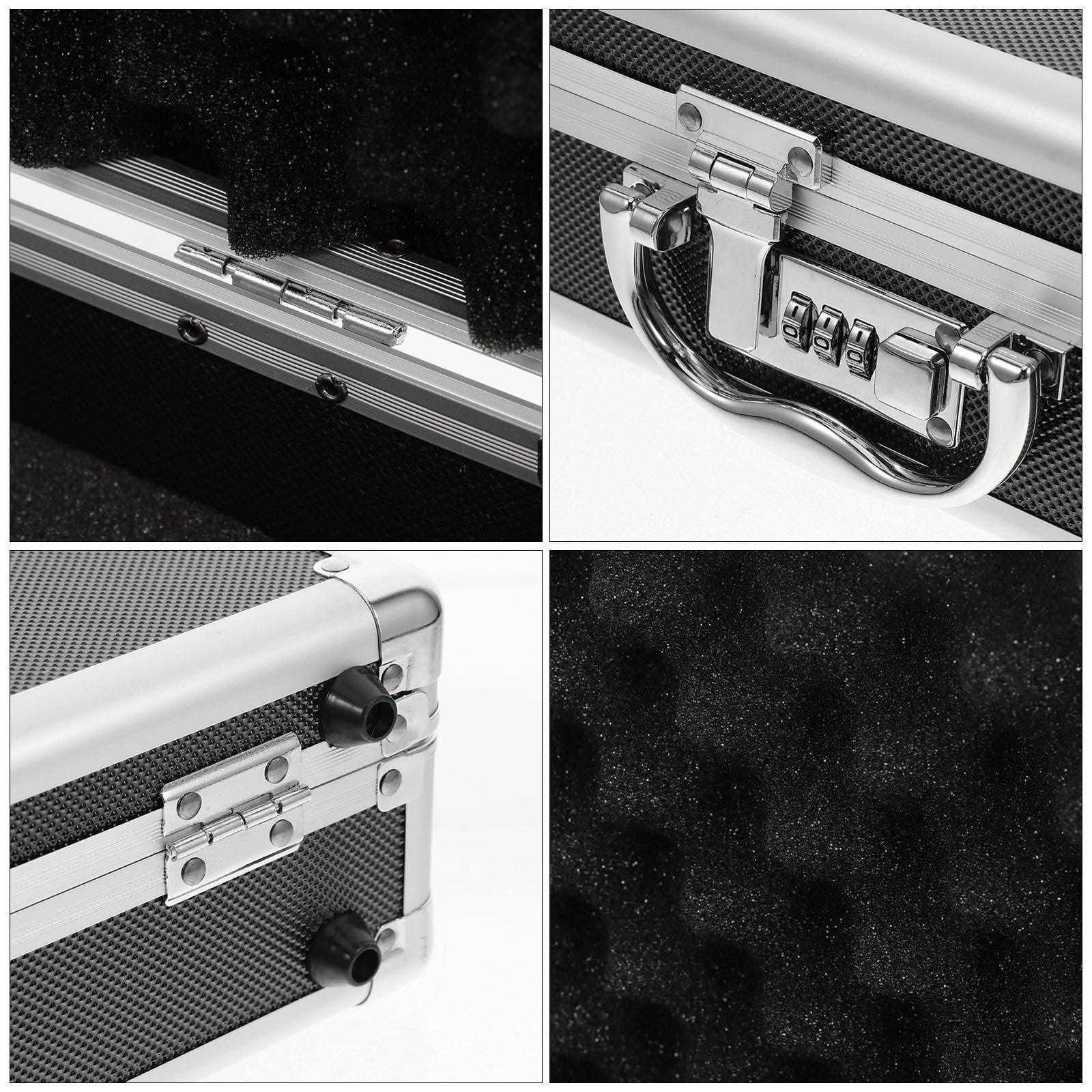 LEORX 1Pack Versatile Use Hard Briefcases for Men with Wear-Resistant Buffer Feet 11.4x8.06x4.13in