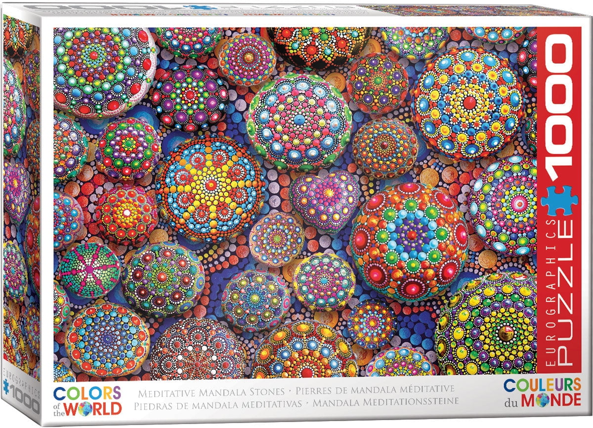 Puzzle: Colors the World - Meditative Mandala Stones -