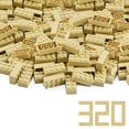 thumbnail image 1 of Juego de bloques Building Blocks Toy Feleph 2x4 Bricks Tan, 320 piezas, 1 of 6