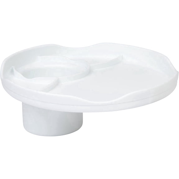 ROBOCUP Plate Accessory, Conveniently Holds Your Food, Snacks, Drinks, Multi-Use Hands-Free Project Work Station, Ruggedized Portable Design, Diameter of 8.5"/21.6 CM