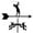 C, variant on CJiaWei Metal Weather Vane With Ornament Roof Mount Weathervane Wind Direction Indicator Garden Stake Direction Indicator Measuring Tool Yard Easy Use