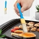 thumbnail image 1 of Pincel de limpieza con mango de madera - Cerdas suaves para cocina, barbacoa y camping - Pincel de plástico azul de 8,66 pulgadas para cocinar, repostar y pintar, 1 of 6