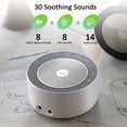 thumbnail image 2 of Letsfit White Noise Machine with 20 Natural Soothing Sounds, Timer and Memory Feature, 32 Levels of Volume Control, Portable Sound Machine for Baby, Adults, Home and Office, 2 of 3