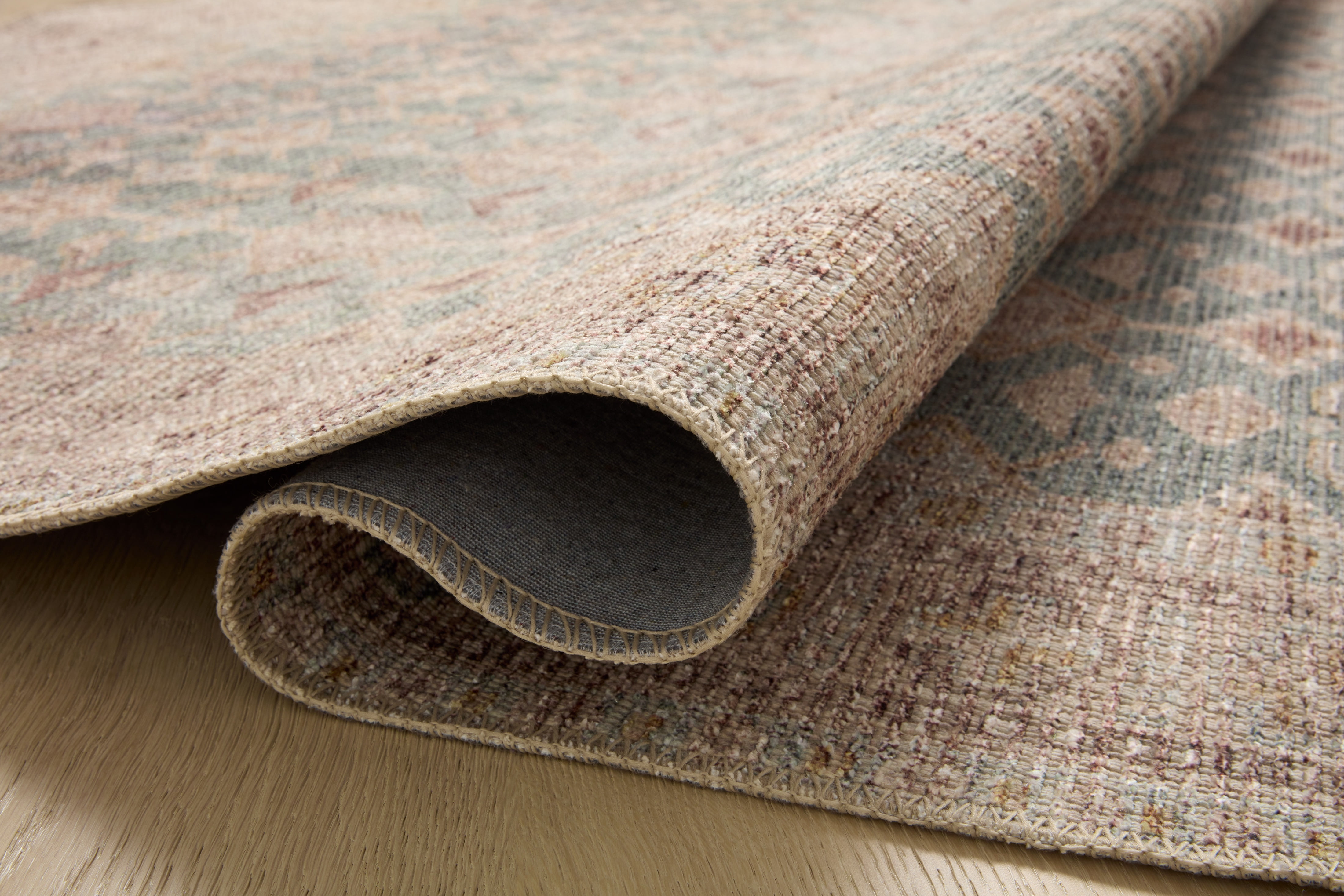 Angela Rose x Loloi Aubrey Aqua / Sand 2'-6" x 7'-6" Runner Rug