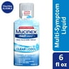 Mucinex Fast-Max Maximum Strength Cold, Flu & Sore Throat Clear & Cool, Multi-Symptom Relief, Pain Reliever, Fever Reducer, Cough Suppressant, Expectorant, Nasal Decongestant, Menthol Flavor, 6 FL OZ