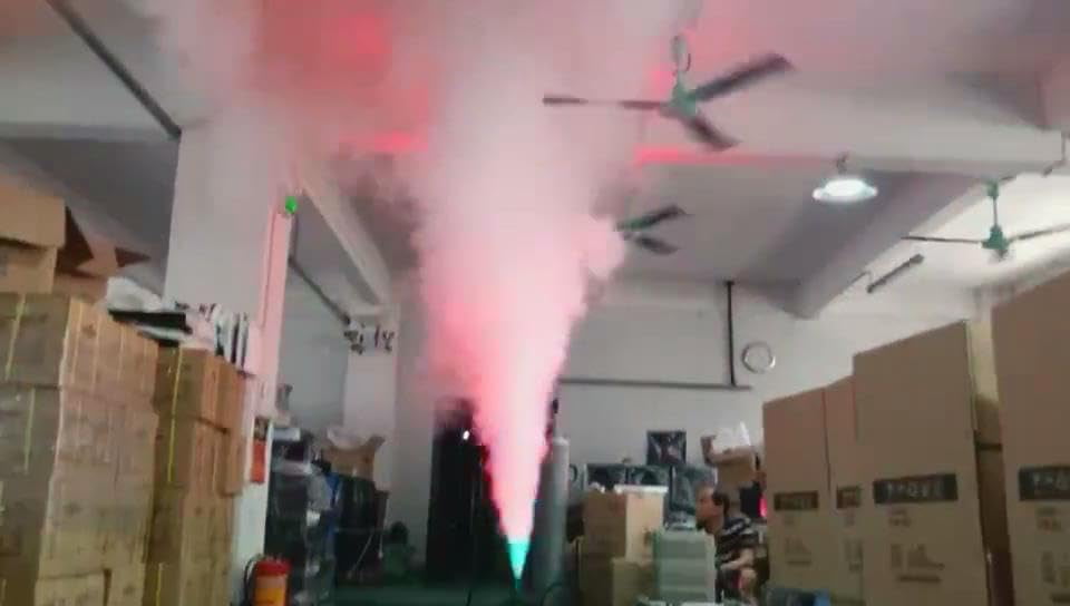 Digital CO2 Gas Column Fogger 90° Adjustable Led Rendering RGB Colorful Smoke Mist Jet Machine DMX512 Control w/3m Hose Dj Equipment for Concerts Nightclubs Wedding Birthday Home Coming Parties