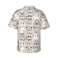 thumbnail image 3 of Picia Puppy Gentle Cotton Regular Fit Short Sleeve Casual Hawaiian Shirt for Men-XX-Large, 3 of 9