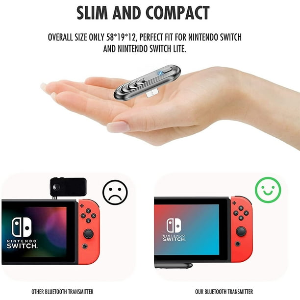 ZIOCOM Bluetooth Adapter for Nintendo Switch Lite, USB C Connector