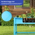 thumbnail image 3 of ModFusion Raised Garden Bed, 400lb Capacity, Weather Resistant Poly Wood, Adjustable Wheels, Legs, 46.5" Width, 3 of 6