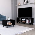thumbnail image 2 of Black 2-Piece Furniture Set | Provide Space for Decor and Morning Coffee | Gain Versatile Open Storage, 2 of 3