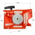 thumbnail image 2 of Démarrage Facile de la Tondeuse pour Modèles Chinois 5200 5800, Remplacement de Haute Qualité, Démarreur à Traction à Recul Unique, Performance Stable Non OEM, Rouge, Pièce d'Outil de Jardin Polyvalente, 2 of 5