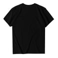 thumbnail image 2 of Hauts d'Été Grande Taille pour Femmes Manches Courtes Motif Imprimé Manches Courtes Col Rond T-shirt Ample Haut Happy2021 T-shirt Col en V Femmes en Liquidation, 2 of 3