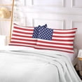 thumbnail image 6 of Coolnut American Flag Zipped Velvet Pillowcases 20x26 in, Soft and Cozy Decor Giftsative Plush Pillow Case with Hidden Zipper for Bedroom, Sofa, Couch107, 6 of 7