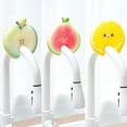 Scouring Sponge Red Qiangzon Red Cute Fruit-Shaped Wood Pulp Sponge Double-Sided Non ...