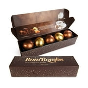BomBombs, Hot Chocolate Bombs, Includes Fudge Brownie and Caramel Candy Cocoa Bombs Filled with Marshmallows, Pack of 5