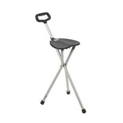 Drive Medical Deluxe Folding Cane Seat, Black
