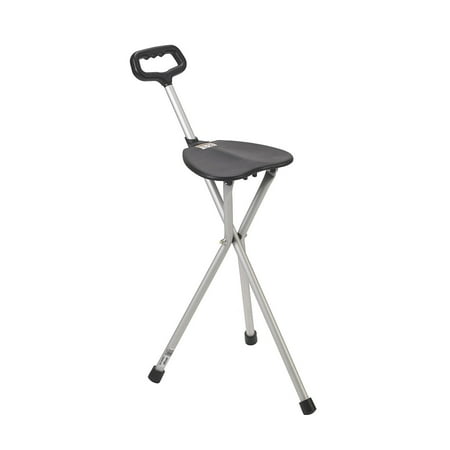 Drive Medical Deluxe Folding Cane Seat, Black